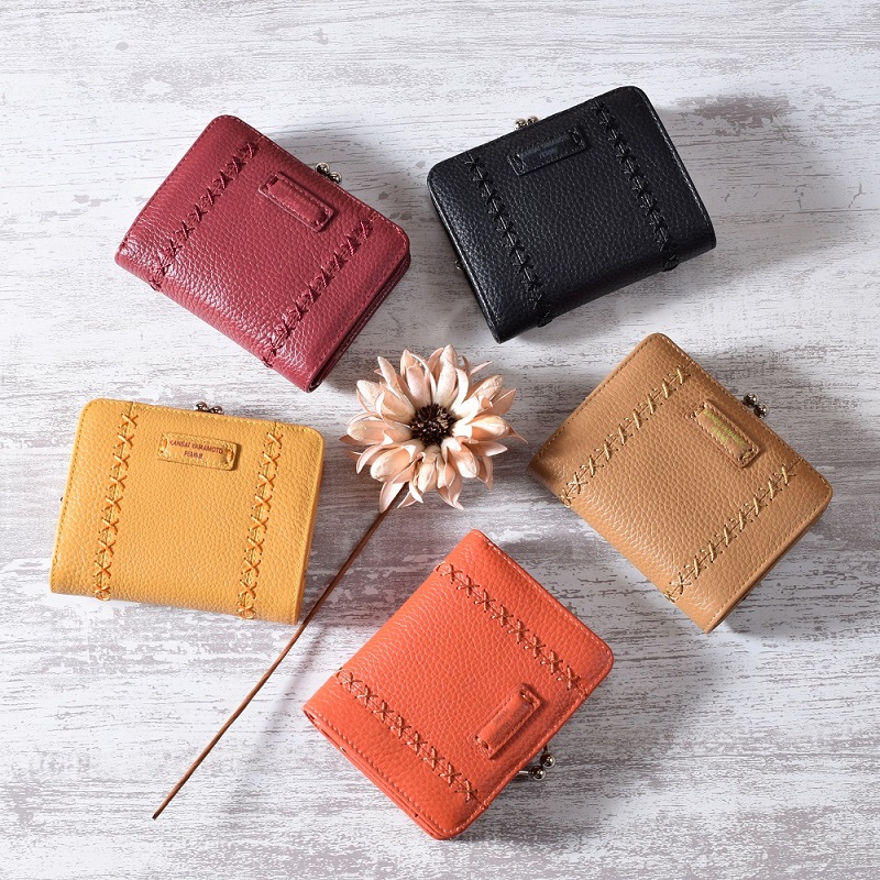 【がま口】ヤマモトカンサイ ソフト牛革 がま口 二つ折り財布[mj4505]レディース 二つ折り 折りたたみ財布 二つ折りサイフ 女性 母の日 敬老の日 母 祖母 プレゼント ギフト バッグ・小物・ブランド雑貨 財布・ケース レディース財布 金運 がま口 クリスマス xmas kansai yamamoto（カンサイ ヤマモト） 財布 レディース 二つ折り