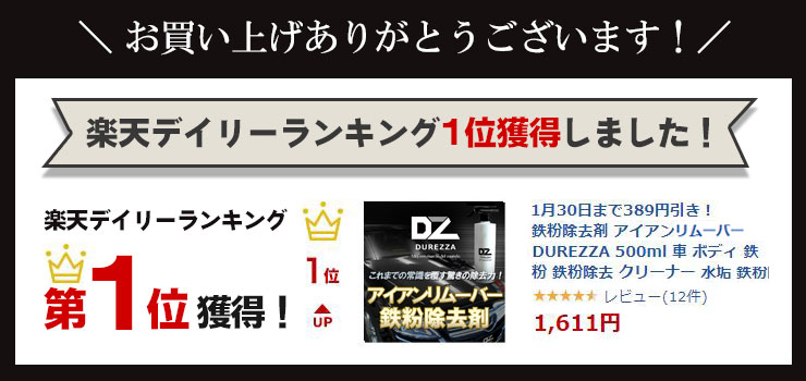 楽天デイリーランキング1位獲得