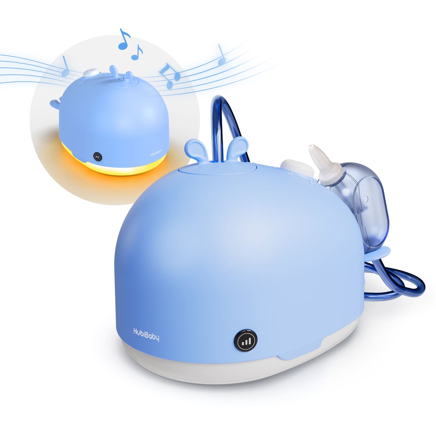 鼻水吸引器 電動 鼻吸い器 コードレス 充電式 4段階強力吸引 授乳ライト メロディー ホワイトノイズ 4種類ノズル お手入れ簡単 鼻水 鼻づまり 赤ちゃん 0歳 大人の画像