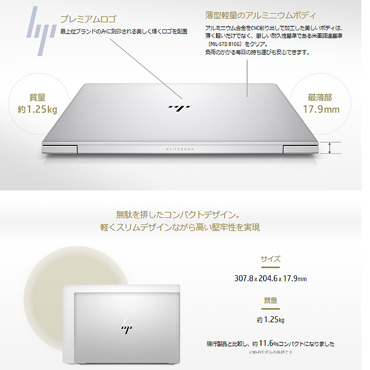 HP EliteBook 830 G7 1Q0V6AV-AAAH Win10Pro Windows11対応 第10世代