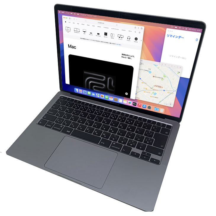 Apple MacBook Air 13.3inch MVH22J/A A2179 TouchID 2020 選べるOS [core i5  1030NG7 1.1GHz 8G SSD512GB カメラ 13.3 Space Gray 純箱 ] ：美品