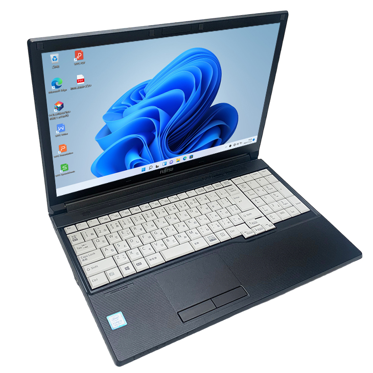 富士通 LIFEBOOK A748/TX 中古 ノートパソコン Office Win10 or Win11 第8世代 テンキー [Core i3  8130U 8GB SSD512GB マルチ BT 無線 15.6型 ] ：良品