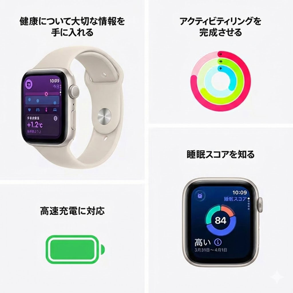 APPLE アップル/Apple Watch SE 3/MEH94J A/sdd46kkqw6v/Aランク/75【中古】 Apple Watch SE 3 第3世代（GPSモデル）40mm A3324 MEH34J/A スター