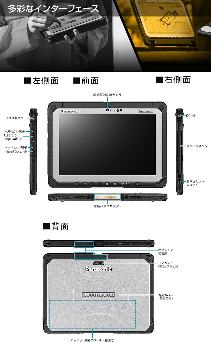 Panasonic TOUGHBOOK タフブック CF-20A0385VJ 中古 デタッチャブルPC Office Win10 スタイラス[Core  m5 6Y57 4GB 128GB 無線 カメラ 10.1型]：良品 : cf-20a-pl : 中古パソコンのワットファン - 通販 -  Yahoo!ショッピング