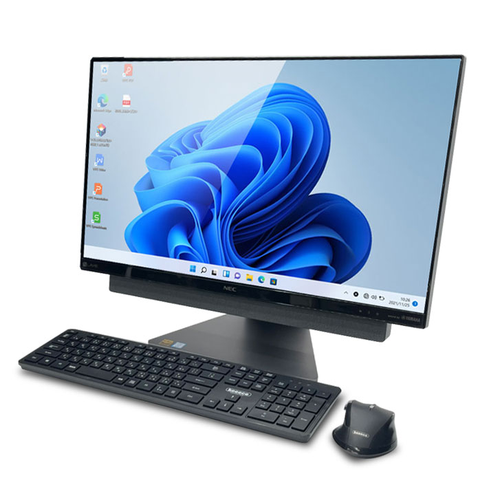NEC LAVIE Desk DA770/KAB 中古 一体型デスク 地デジ Office Win10 or