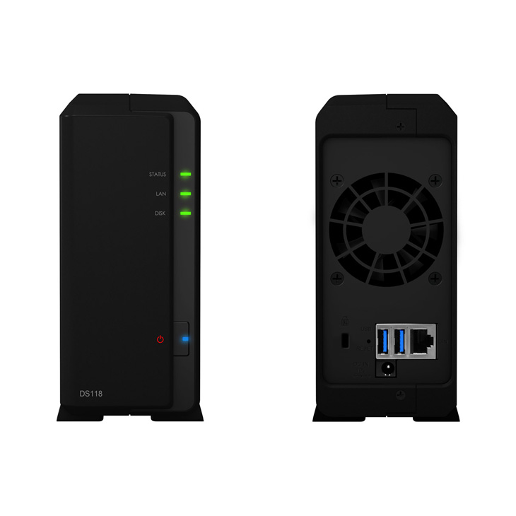 Synology DS118 NAS 本体 ACアダプター付 HDDなし Synology（シノロジー） Synology DiskStation DS118 家庭から小規模