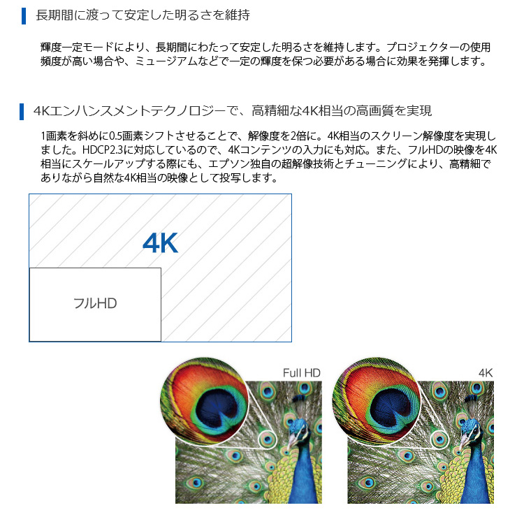エプソン（EPSON） EPPSON レーザー光源搭載ビジネスプロジェクター EB