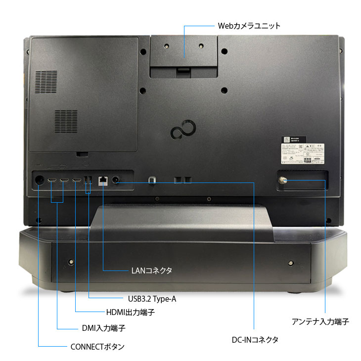 富士通 一体型PC（ESPRIMO WW1/M） 富士通『ESPRIMO WW1/W』Windows10搭載！スタイル自在に家族で楽しめる