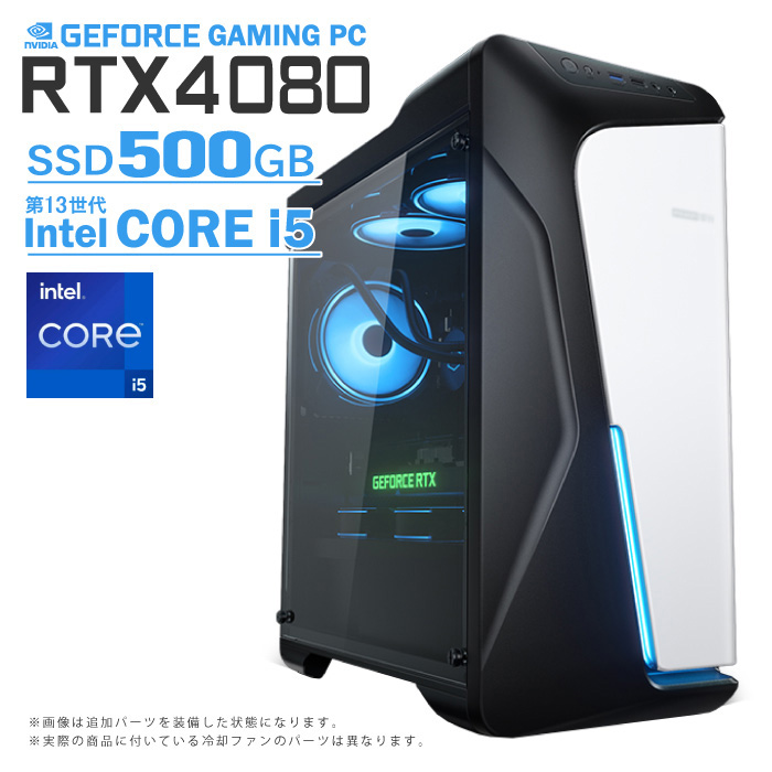 ゲーミングPC COMBAT ZONE S6 GeForce RTX4080 第13世代 Corei5 Win10