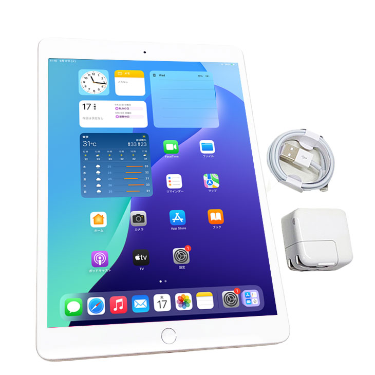 【SIMロック解除済】Apple iPad7 第7世代 MW6C2J/A au Wi-Fi+Cel 選べるカラー 2019 32GB A2198  [A10 32GB 10.2 iPadOS 18 シルバー] ：良品