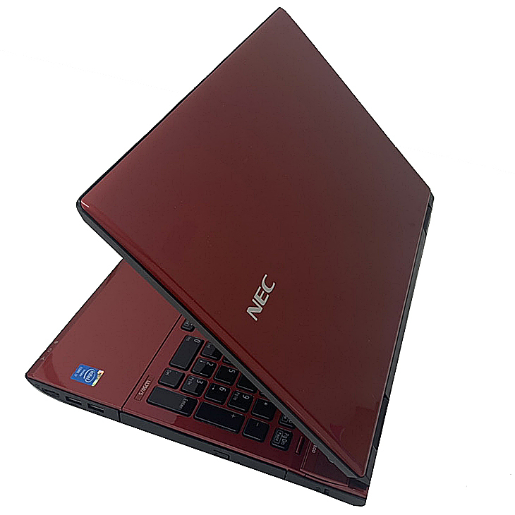 NEC LAVIE LL750/SSR 中古 ノート Office Win10 第4世代 タッチパネル 新品バッテリ[Core i7 4700MQ  8GB 256GB BD 無線 テンキー カメラ 15.6 レッド] ：良品