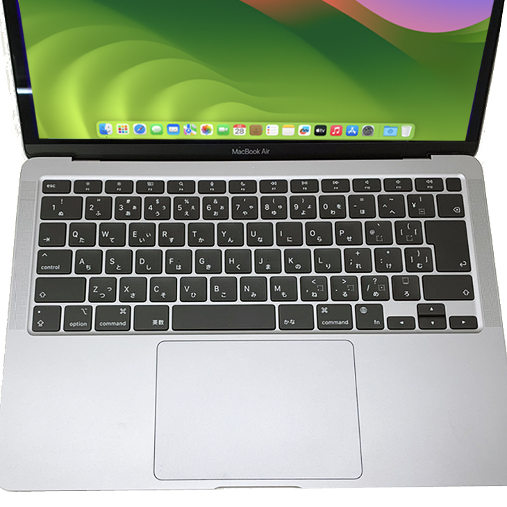 Apple MacBook Air 13.3inch MGN63J/A A2337 Late 2020 選べるOS TouchID [Apple  M1チップ8コア 8GB SSD256GB 無線 BT カメラ 13.3 純箱 Space Gray] ：美品