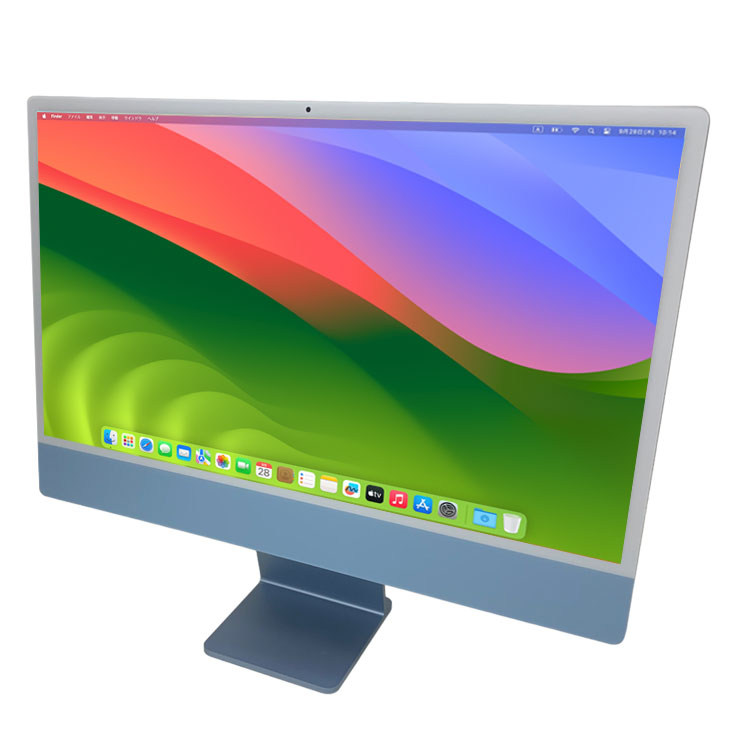 Apple iMac 24inch MGPK3J/A A2438 4.5K 2021 一体型 選べるOS Touch ID [Apple M1 8コア  8GB SSD256GB 無線 BT カメラ 24インチ 箱 Blue ]:美品 :imac-mgpk3-a:中古パソコンのワットファン 通販  