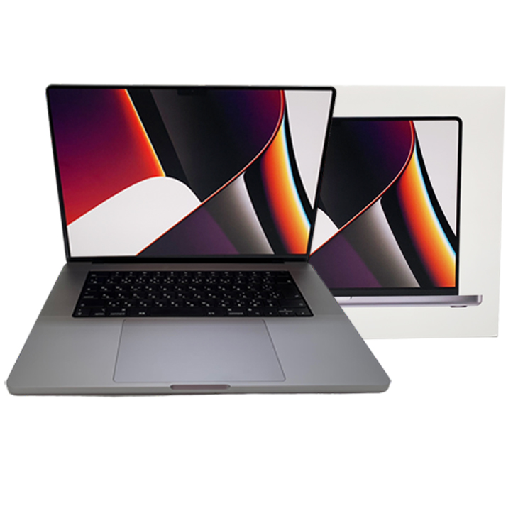 Apple MacBook Pro 16inch MK183J/A A2485 Late 2021 TouchID 選べるOS [Apple M1  Pro 10コア 16G SSD512G 無線 BT カメラ 16.2 Space Gray 純箱] ：良品