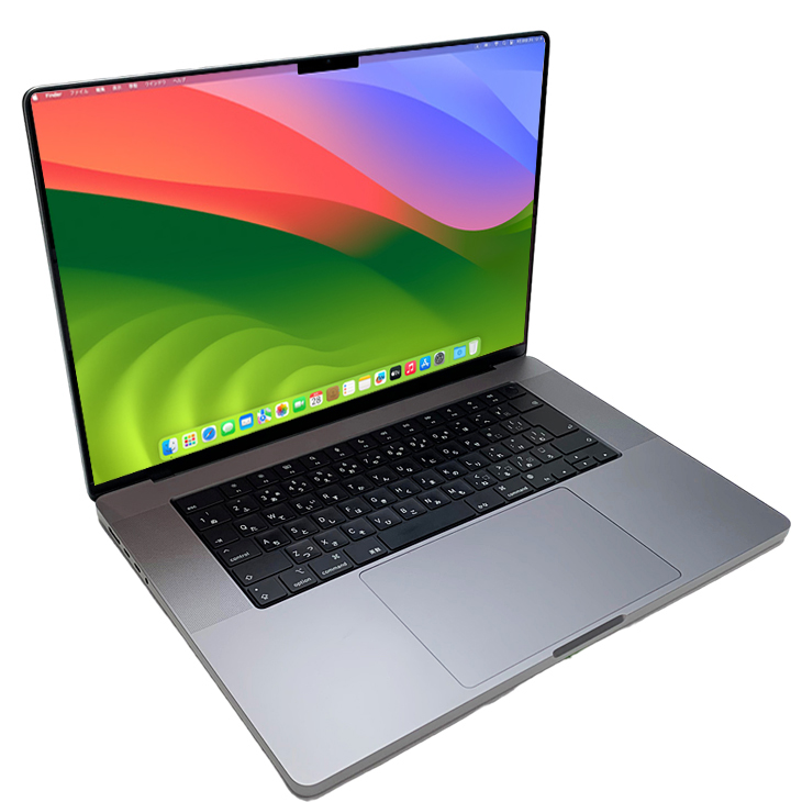 Apple MacBook Pro 16inch MK183J/A A2485 Late 2021 TouchID 選べるOS [Apple M1  Pro 10コア 16G SSD512G 無線 BT カメラ 16.2 Space Gray 純箱] ：良品