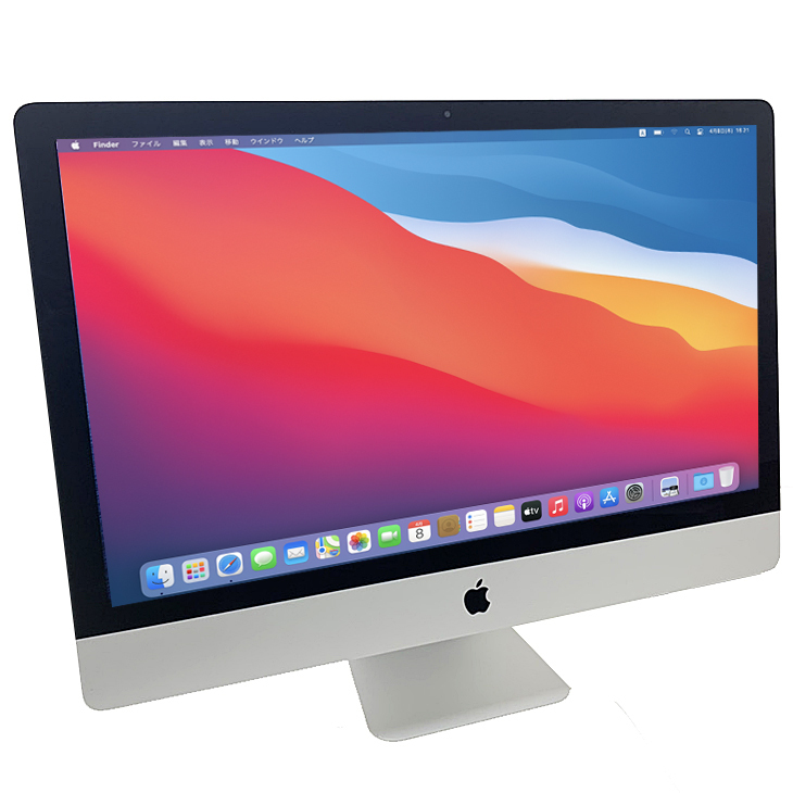 Apple iMac 27inch MF886J/A A1419 5K Late 2014 一体型 [core i7 4790K 4GHz 16G  SSD512GB 無線 BT カメラ 27インチ Bigsur 11.6]：良品