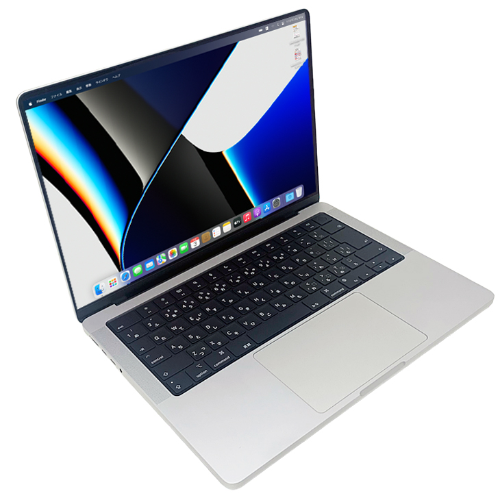 Apple MacBook Pro 14.2inch MKGR3J/A A2442 Late 2021 TouchID　選べるOS [Apple M1  Pro 8コア 16G SSD512GB 無線 BT カメラ 14.2 Silver 純箱 ] ：美品