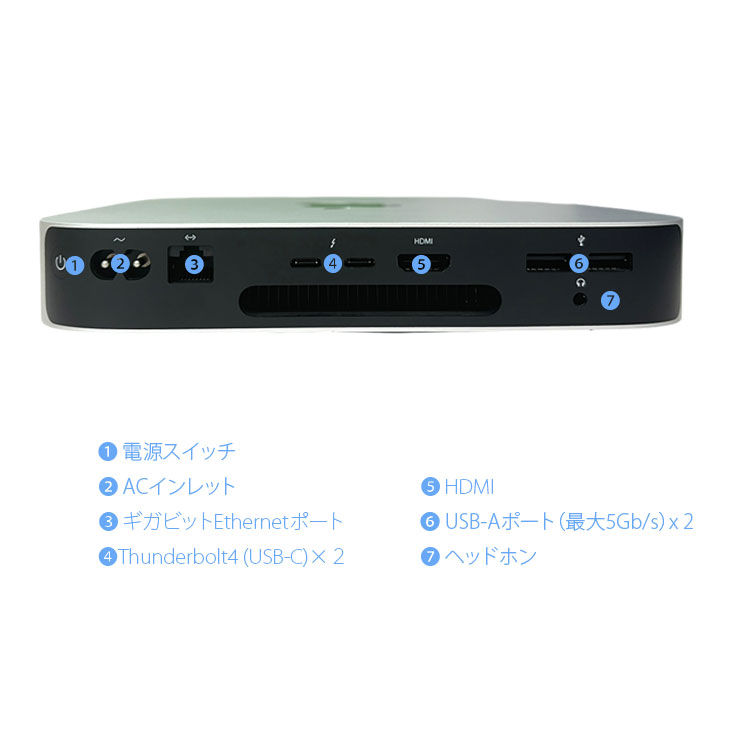 Mac mini m2チップ 2023年 メモリ16GB SSD256GB Amazon.com: Apple 2023 Mac Mini with Apple M2 Chip with 8