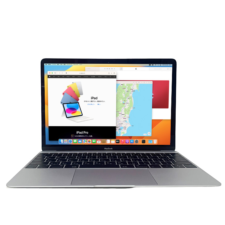 Apple MacBook 12inch FNYH2J/A A1534 Retina Mid 2017 選べるOS [Core M3 7Y32  1.2GHz メモリ8GB 256GB 無線 BT カメラ 12インチ Silver ] ：アウトレット