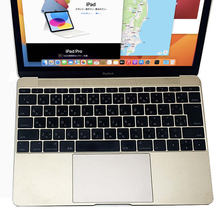 Apple MacBook 12inch MNYK2J/A A1534 Retina 2017 選べるOS [Core M3 7Y32 1.2GHz  8G SSD256GB 無線 BT カメラ 12インチ Gold ] ：アウトレット