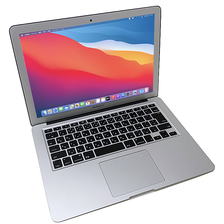 Apple MacBook Air 13.3inch MD761J/A A1466 Mid 2013 [core i5 4250U 1.3Ghz 4G  SSD256GB 無線 BT カメラ 13.3インチ BigSur 11.6] ：良品