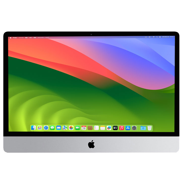 Apple iMac 27inch MXWV2J/A A2115 5K 2020 VESAマウント 選べるOS [Core i9 10910  3.6GHz 64GB SSD1TB 無線 BT カメラ 27インチ ]:良品