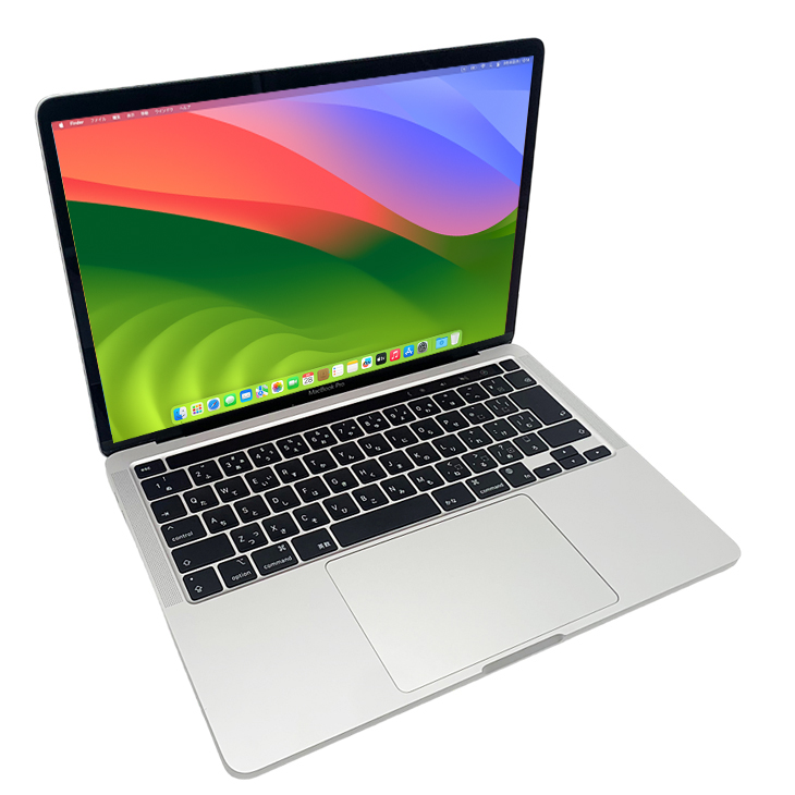 Apple MacBook Pro 13.3inch MYDA2J/A A2338 2020 選べるOS TouchBar TouchID  [Apple M1 8G SSD256GB 無線 BT カメラ 13.3インチ 純箱 Silver] ：美品