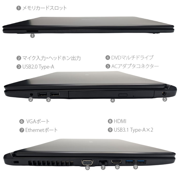 EPSON✨美品✨corei5 第10世代 新品メモリ16GB 新品SSD256 Endeavor 6ヶ月保証 EPSON NA710E ノートパソコン 第10世代 Core