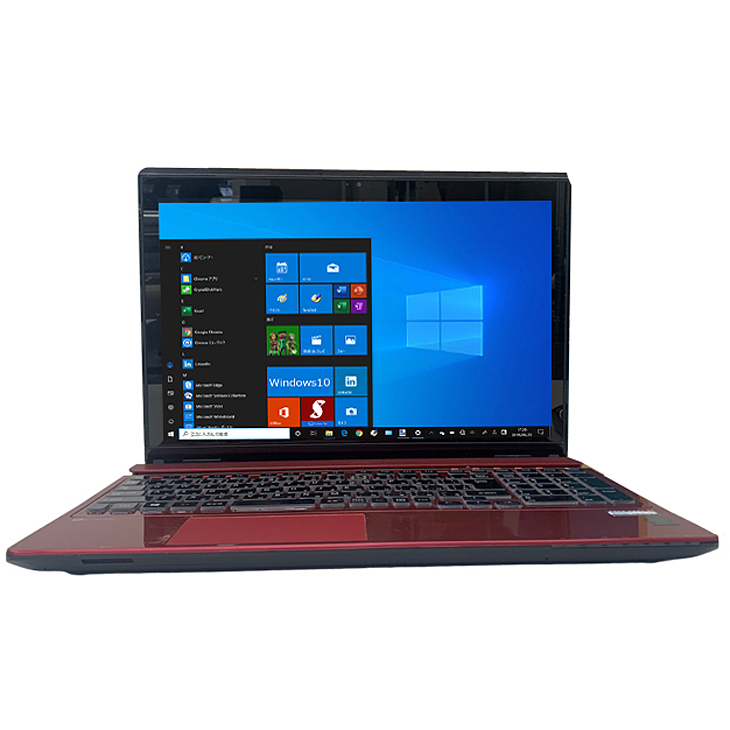 NEC LAVIE NS750/BAR 中古 ノート Office Win10 home 第5世代 タッチパネル [Core i7 5500U 8GB  SSD256GB BD 無線 テンキー カメラ 15.6型 レッド] ：良品