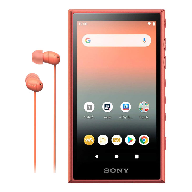 【中古】SONY WALKMAN NW-A105HN ウォークマン　ポータブルオーディオ　プレーヤー ハイレゾ イヤホン付属モデル オレンジ