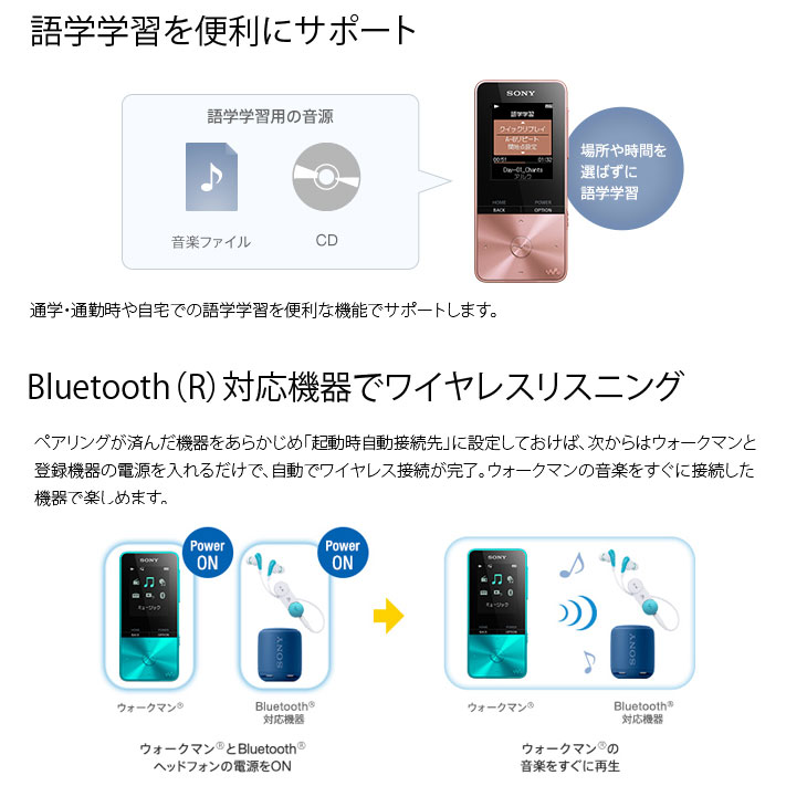 SONY 【中古】SONY WALKMAN NW-S313 ウォークマン Sシリーズ