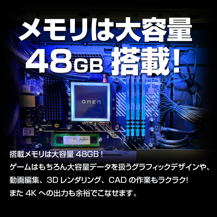 OMEN HP 45L GT22-0993jp eスポーツ RTX3090 24GB搭載 ゲーミング 水冷