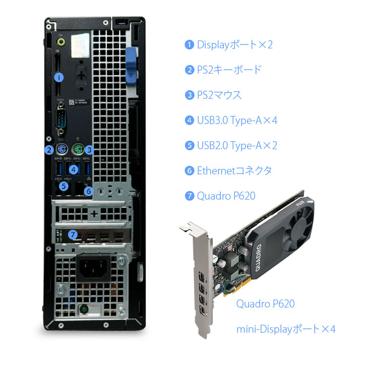 DELL（デル） DELL Precision 3440SFF 最大6画面出力可能 NVIDIA