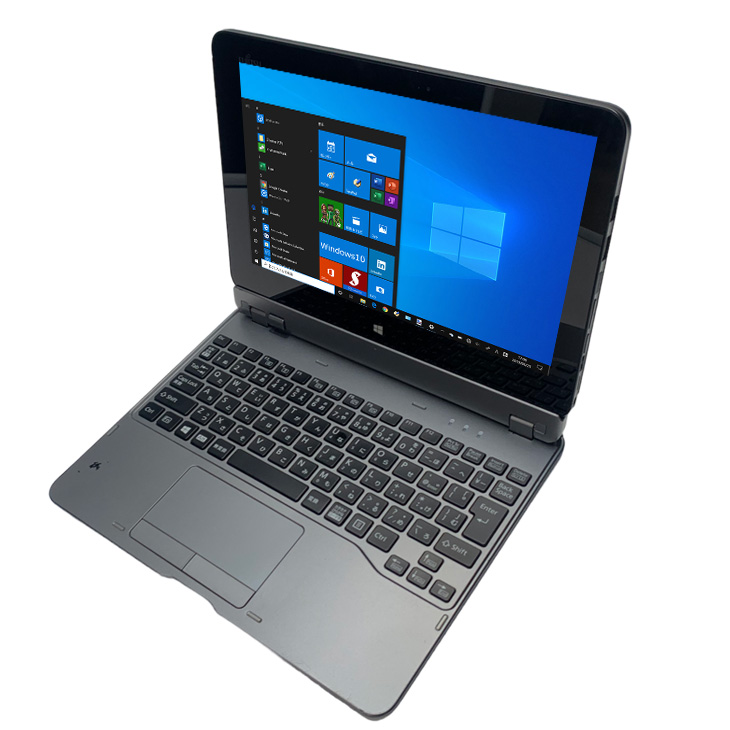 富士通 Q555/K64 Win10 純正ペン クレードル付　バッテリー良好 arrows Tab FUJITSU FMV-NDS18 拡張クレードル 富士通 ARROWS