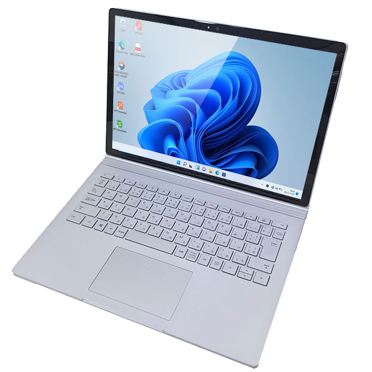 【今だけBTマウス】Microsoft Surface Book2 中古 着脱式 2in1タブレット Office Win11 or10[Core  i5 7300U 8GB SSD256GB 無線 カメラ TYPE-C 13.5型]：良品