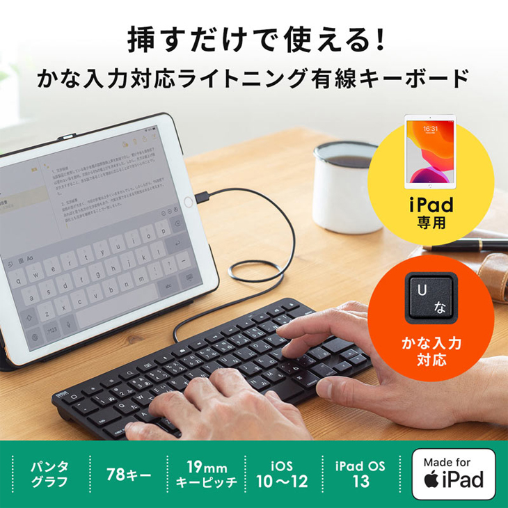 ELECOM（エレコム） 【新品】サンワサプライ iPad用キーボード SKB