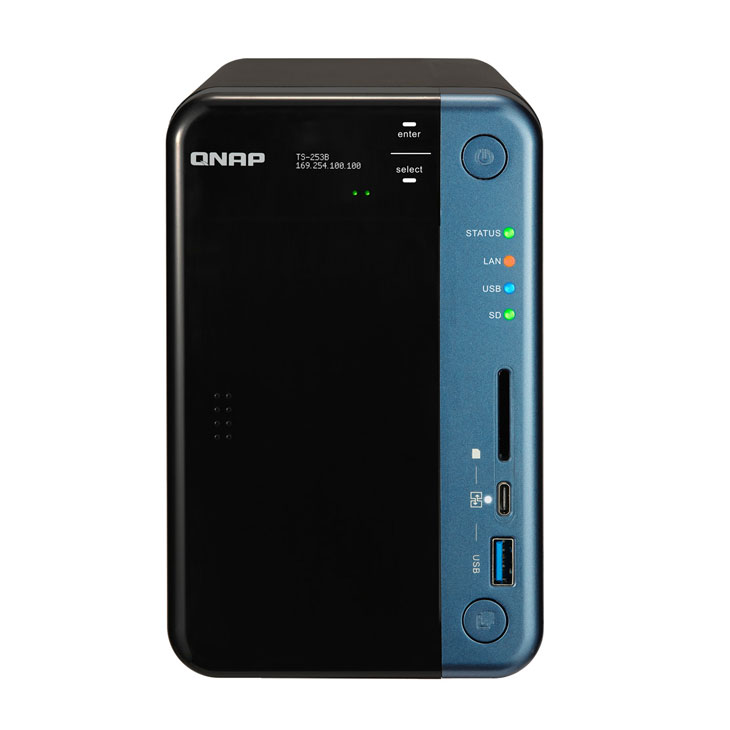 QNAP 【中古NAS】QNAP TS-253B QTS-Linux ComboクアッドコアNAS メモリ