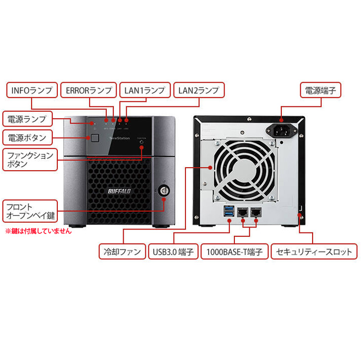 外付けハードディスク・ドライブ BUFFALO TeraStation 4TB TS3210DN0402 TS3210DN0402 : 法人向けNAS : TeraStation | バッファロー