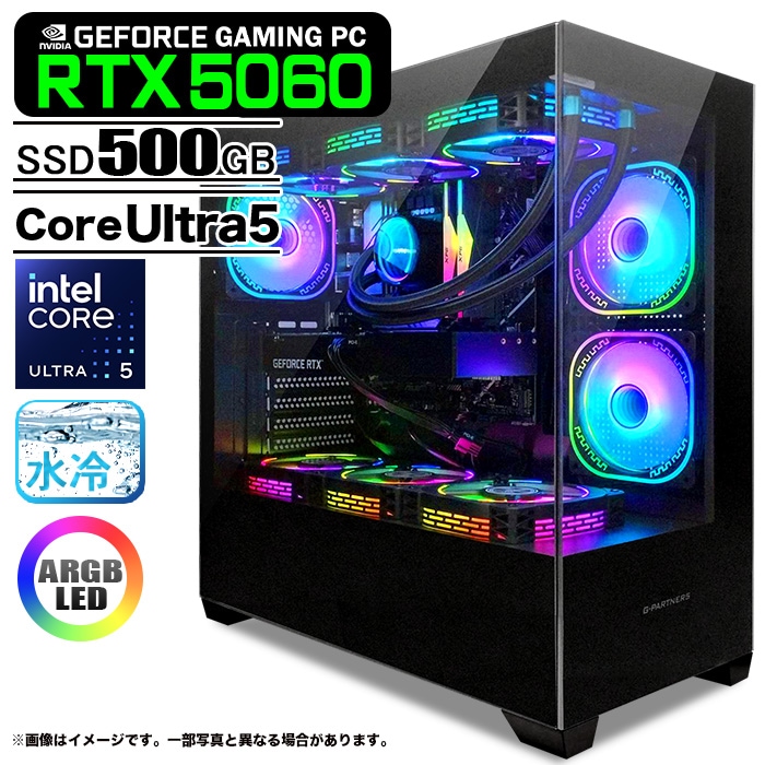 PASOUL ゲーミングPC デスクトップ GP-V3 ブラック ピラーレス GeForce