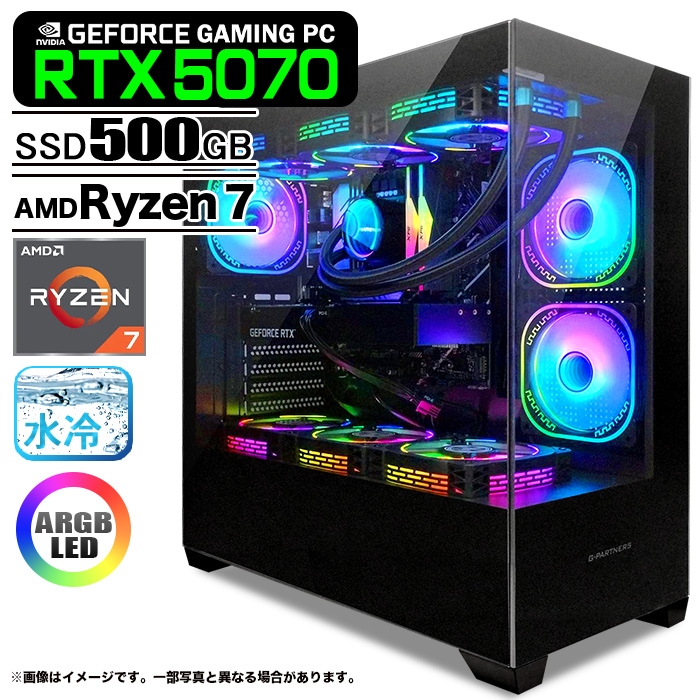 PASOUL ゲーミングPC デスクトップ GP-V3 ブラック ピラーレス GeForce