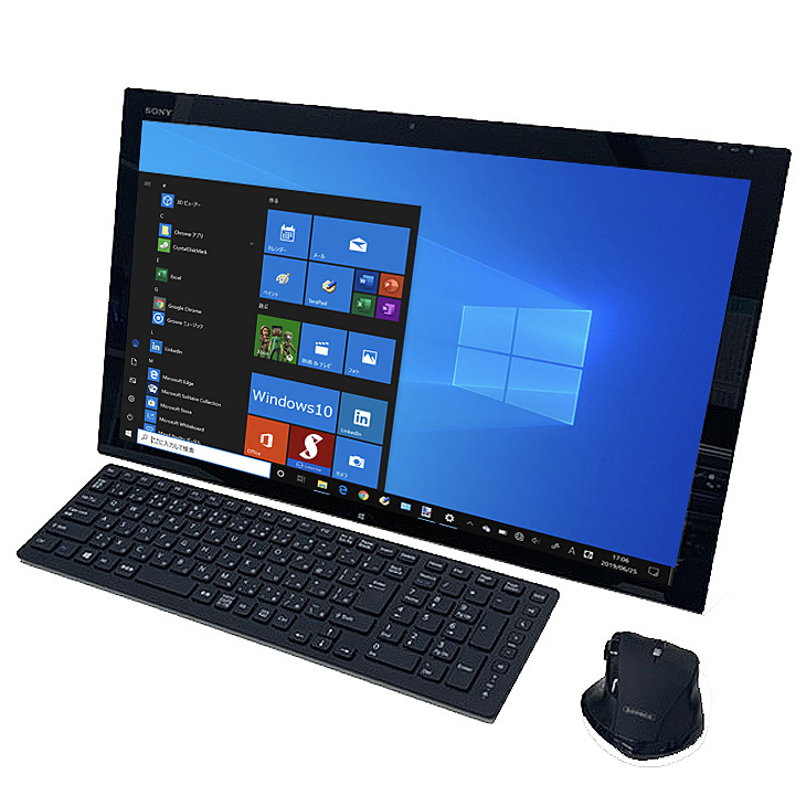 SONY VAIO Tap 21 SVT2122A1J 中古 一体型デスク Office Win10 第4世代 タッチパネル  無線キー・マウス付[Core i7 4558U 16G SSD1TB 無線 カメラ 21.5型] ：良品 : svt2122a1j-b :  中古パソコンのワットファン - 通販 - Yahoo!ショッピング