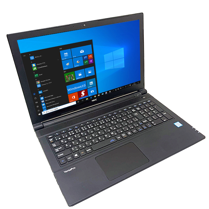 NEC VersaPro VK23T中古ノート Windows10 Office 第6世代 カメラ テンキー [Corei5 6200U 2.3GHz  メモリ8G SSD256GB マルチ 無線 15.6型 ] ：良品