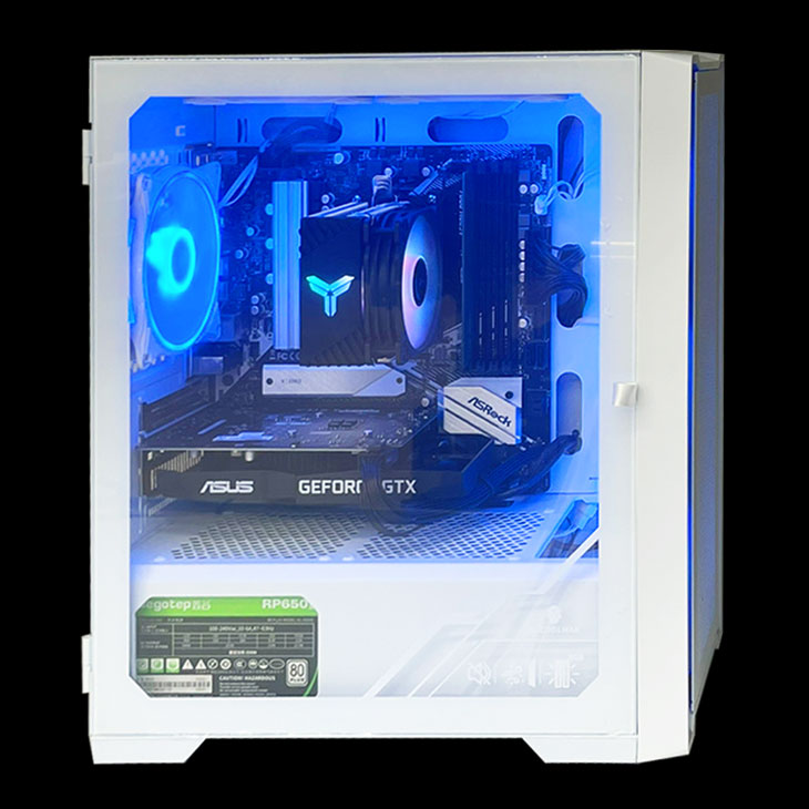 Whatfun オリジナル 新品ゲーミングPC AURORA GTX1650 中古22インチ 