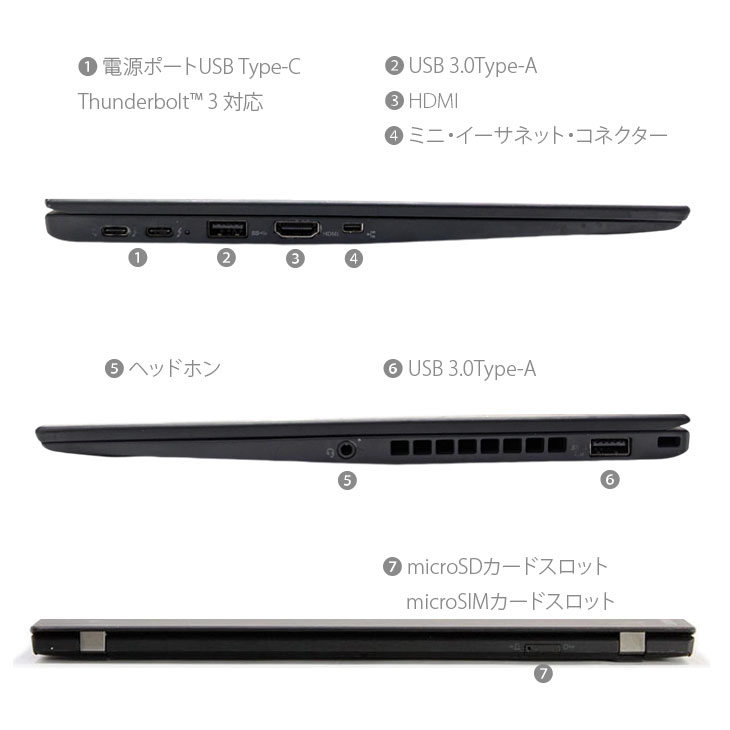 Lenovo（レノボ） 【中古パソコン】lenovo X1 Carbon 2017 5th 中古