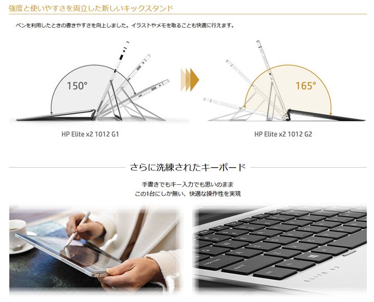 HP Elite x2 1012 G2 中古 2in1タブレット Office Win10 or Win11 着脱