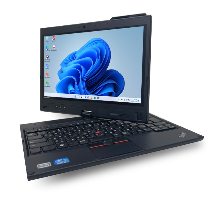 Lenovo X230 Tablet 中古 コンバーチブルノートパソコン Office Win10 or Win11 home タッチパネル  [core i7 3520M 2.9Ghz 8G SSD128GB 無線 12.5型 ] ：良品