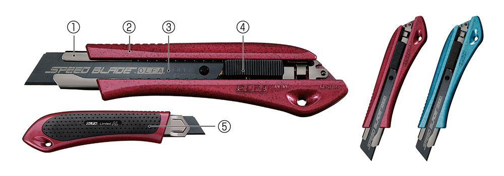 OLFA（オルファ） 限定色 リミテッドAL Ltd-08RPK ルビーピンク Ltd