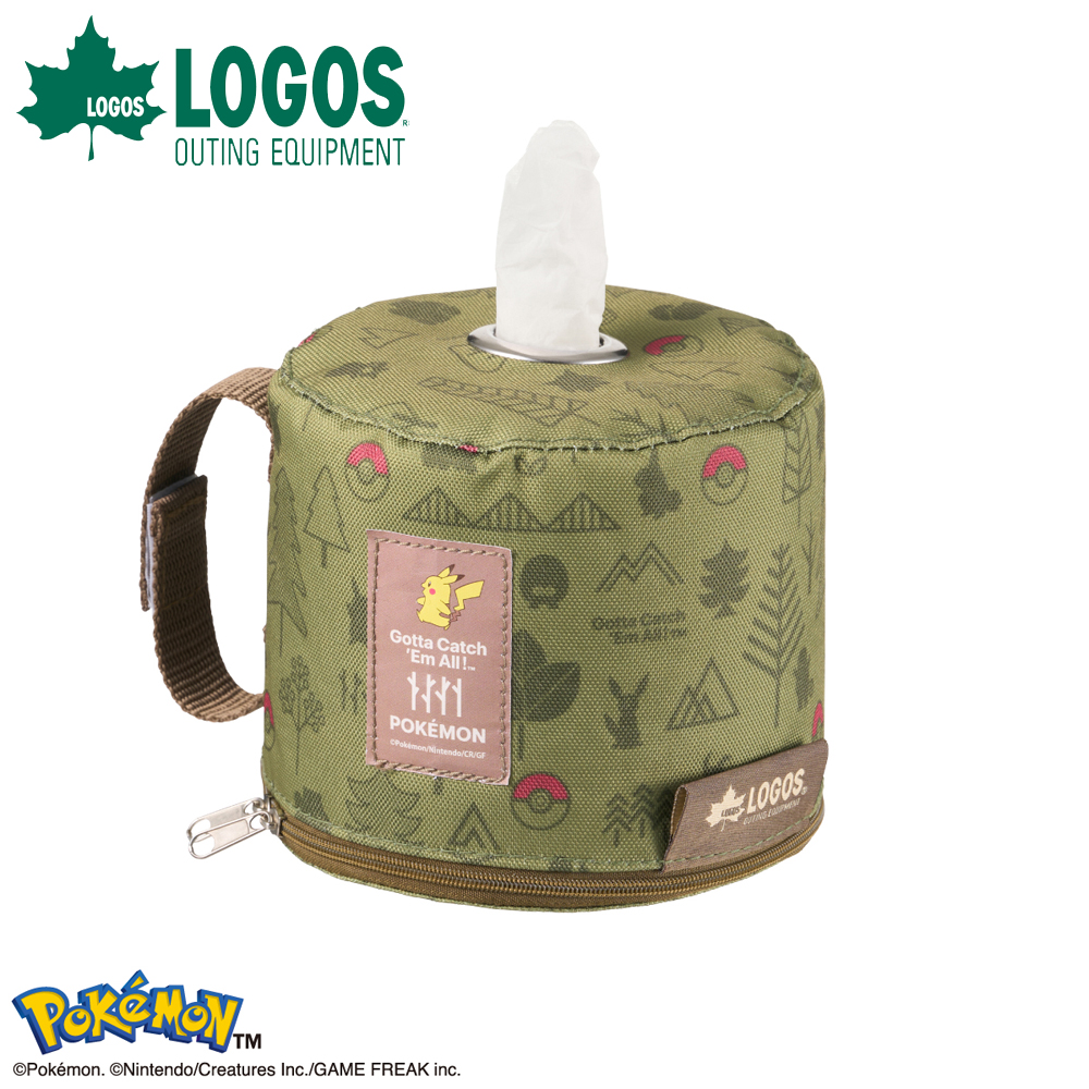 ロゴス logos ポケモン ワイドロールペーパーホルダー 86100007 ポケモン 30周年 ピカチュウ ティッシュホルダー 吊り下げ式 アウトドア キャンプ レジャー