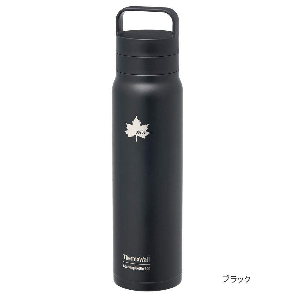 LOGOS(ロゴス) logos ThermoWall 真空断熱 炭酸対応ボトル 500 水筒 LOGOS(ロゴス) logos ThermoWall 真空断熱 炭酸対応ボトル 500 水筒