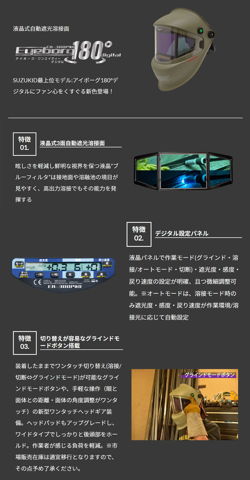 スター電器製造 スズキッド SUZUKID 溶接面 ヘルメット 面 溶接 液晶式